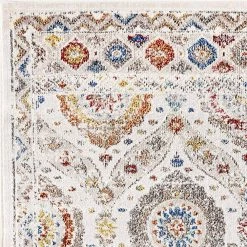 Falcon Ivory/Grey/Blue/Red/Gold 3 ft. 11 in. x 5 ft. 3 in. Oriental Area Rug by Dynamic Rugs -SAFAVIEH Shop ivory grey blue red gold dynamic rugs area rugs ff466806999 31 1000