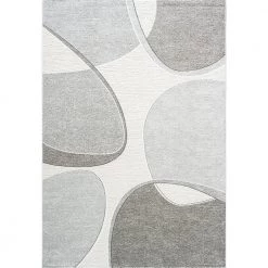 Polaris Ivory/Grey 7 ft. 10 in. x 10 ft. 10 in. Geometric Area Rug by Dynamic Rugs