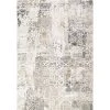 Quartz Ivory/Grey 2 ft. 2 in. x 7 ft. 7 in. Transitional Polyester Area Rug by Dynamic Rugs