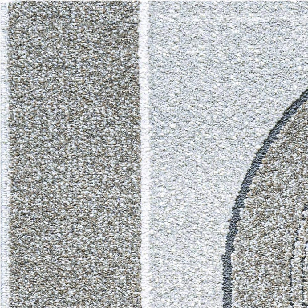 Polaris Ivory/Grey/Teal 6 ft. 7 in. x 9 ft. 6 in. Geometric Area Rug by Dynamic Rugs 6 Polaris Ivory/Grey/Teal 6 ft. 7 in. x 9 ft. 6 in. Geometric Area Rug by Dynamic Rugs - Image 6