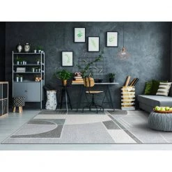 Polaris Ivory/Grey/Teal 7 ft. 10 in. x 10 ft. 10 in. Geometric Area Rug by Dynamic Rugs -SAFAVIEH Shop ivory grey teal dynamic rugs area rugs pi912460126141 e1 1000