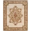 Empire Ivory/Light Gray 8 ft. x 11 ft. Border Area Rug by SAFAVIEH