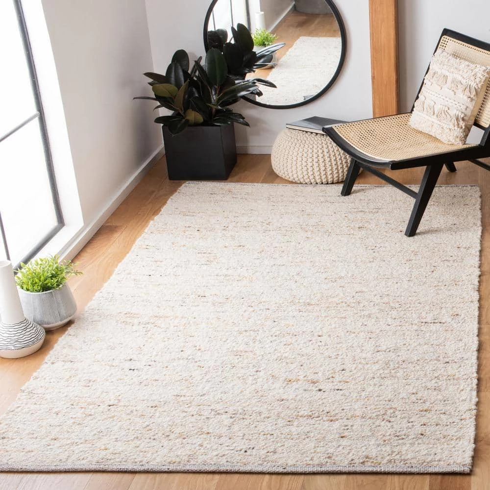 Natura Ivory/Light Gray 6 ft. x 9 ft. Solid Color Area Rug by SAFAVIEH 2 Natura Ivory/Light Gray 6 ft. x 9 ft. Solid Color Area Rug by SAFAVIEH - Image 2