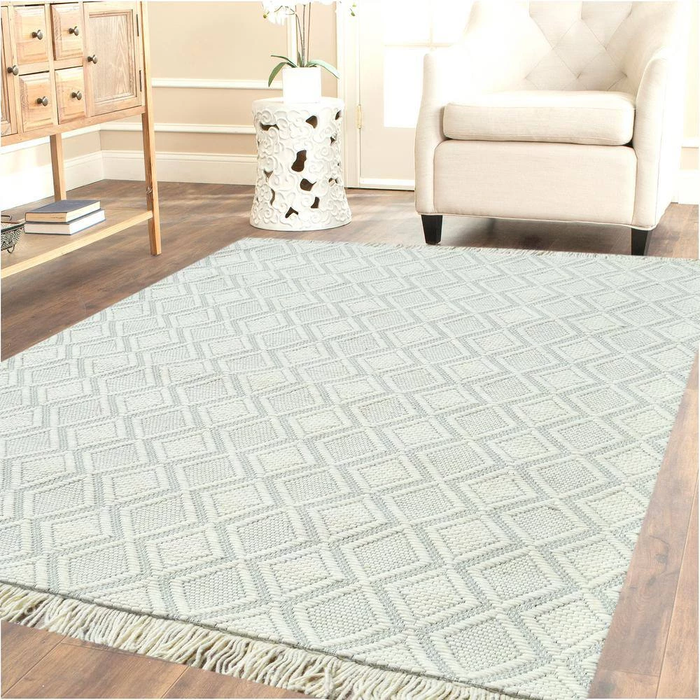 Lola Ivory/Light/Grey 8 ft. x 10 ft. Geometric Area Rug by Dynamic Rugs 2 Lola Ivory/Light/Grey 8 ft. x 10 ft. Geometric Area Rug by Dynamic Rugs - Image 2