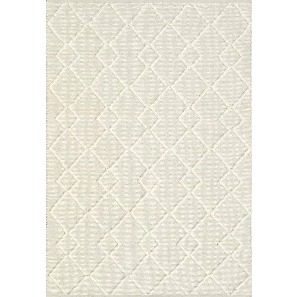 Maeve Ivory/Light Grey 2 ft. x 7 ft. 6 in. Geometric Area Rug by Dynamic Rugs 1 Maeve Ivory/Light Grey 2 ft. x 7 ft. 6 in. Geometric Area Rug by Dynamic Rugs