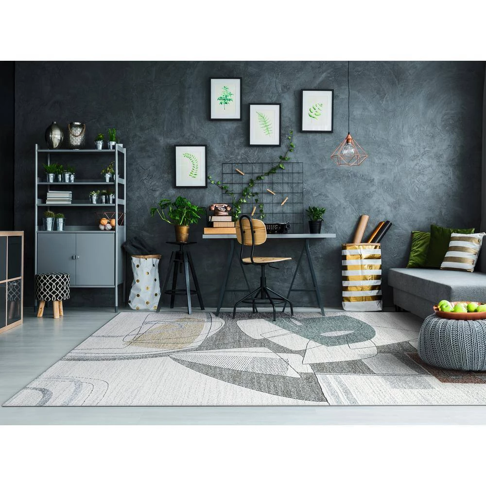 Polaris Ivory/Multi 7 ft. 10 in. x 10 ft. 10 in. Geometric Area Rug by Dynamic Rugs 2 Polaris Ivory/Multi 7 ft. 10 in. x 10 ft. 10 in. Geometric Area Rug by Dynamic Rugs - Image 2