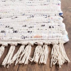 Rag Rug Ivory/Multi 8 ft. x 10 ft. Gradient Striped Area Rug by SAFAVIEH -SAFAVIEH Shop ivory multi safavieh area rugs rar121g 8 1d 1000
