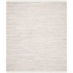 Rag Rug Ivory/Multi 8 ft. x 10 ft. Gradient Striped Area Rug by SAFAVIEH