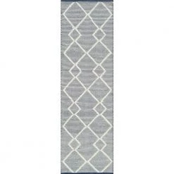 Maeve Ivory/Navy 2 ft. x 7 ft. 6 in. Geometric Area Rug by Dynamic Rugs -SAFAVIEH Shop ivory navy dynamic rugs area rugs zq282728150 76 1000