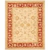 Anatolia Ivory/Red 8 ft. x 10 ft. Border Area Rug by SAFAVIEH