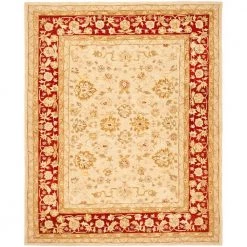 Anatolia Ivory/Red 8 ft. x 10 ft. Border Area Rug by SAFAVIEH