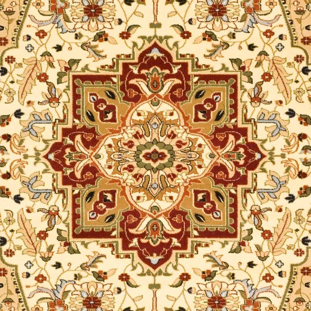 Lyndhurst Ivory/Red 10 ft. x 14 ft. Border Area Rug by SAFAVIEH 6 Lyndhurst Ivory/Red 10 ft. x 14 ft. Border Area Rug by SAFAVIEH - Image 6