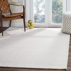 Natura Ivory 8 ft. x 8 ft. Striped Solid Color Gradient Square Area Rug by SAFAVIEH -SAFAVIEH Shop ivory safavieh area rugs nat801a 8sq e1 1000