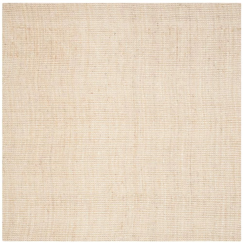 Natural Fiber Ivory 9 ft. x 9 ft. Square Solid Area Rug by SAFAVIEH 1 Natural Fiber Ivory 9 ft. x 9 ft. Square Solid Area Rug by SAFAVIEH