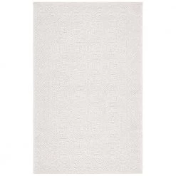 Textural Ivory 8 ft. x 10 ft. Solid Color Geometric Area Rug by SAFAVIEH