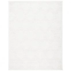 Textural Ivory 9 ft. x 12 ft. Geometric Solid Color Area Rug by SAFAVIEH