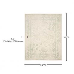 Adirondack Ivory/Sage 8 ft. x 10 ft. Border Area Rug by SAFAVIEH -SAFAVIEH Shop ivory sage safavieh area rugs adr109v 8 76 1000
