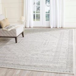 Adirondack Ivory/Silver 8 ft. x 10 ft. Border Medallion Area Rug by SAFAVIEH 21 Adirondack Ivory/Silver 8 ft. x 10 ft. Border Medallion Area Rug by SAFAVIEH -SAFAVIEH Shop ivory silver safavieh area rugs adr108b 8 31 1000