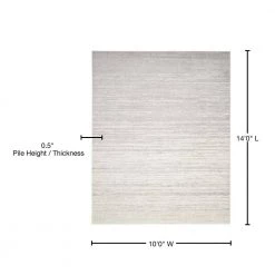 Adirondack Ivory/Silver 10 ft. x 14 ft. Solid Area Rug by SAFAVIEH 21 Adirondack Ivory/Silver 10 ft. x 14 ft. Solid Area Rug by SAFAVIEH -SAFAVIEH Shop ivory silver safavieh area rugs adr113b 10 76 1000