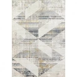 Quartz Ivory/Slate 9 ft. x 12 ft. 10 in. Transitional Polyester Area Rug by Dynamic Rugs