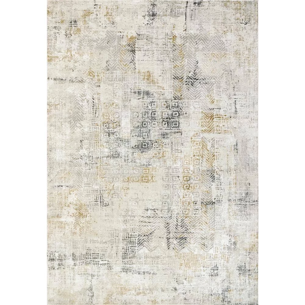 Quartz Ivory/Slate 2 ft. x 3 ft. 11 in. Transitional Polyester Area Rug by Dynamic Rugs 5 Quartz Ivory/Slate 2 ft. x 3 ft. 11 in. Transitional Polyester Area Rug by Dynamic Rugs - Image 5