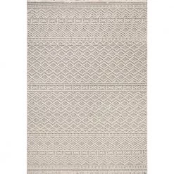 Seville Ivory/Soft Grey 7 ft. 10 in. x 10 ft. Geometric Area Rug by Dynamic Rugs