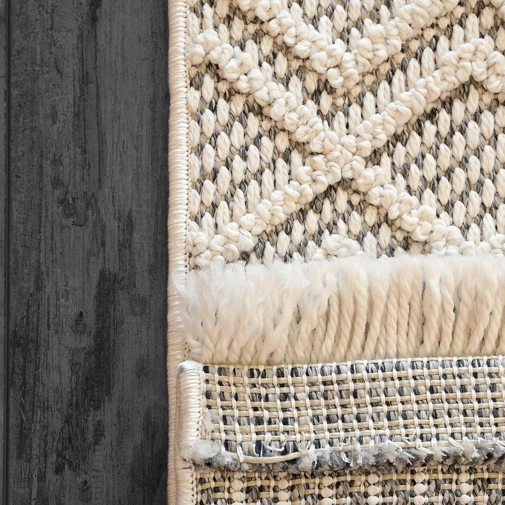 Seville Ivory/Soft Grey 7 ft. 10 in. x 10 ft. Geometric Area Rug by Dynamic Rugs 3 Seville Ivory/Soft Grey 7 ft. 10 in. x 10 ft. Geometric Area Rug by Dynamic Rugs - Image 3