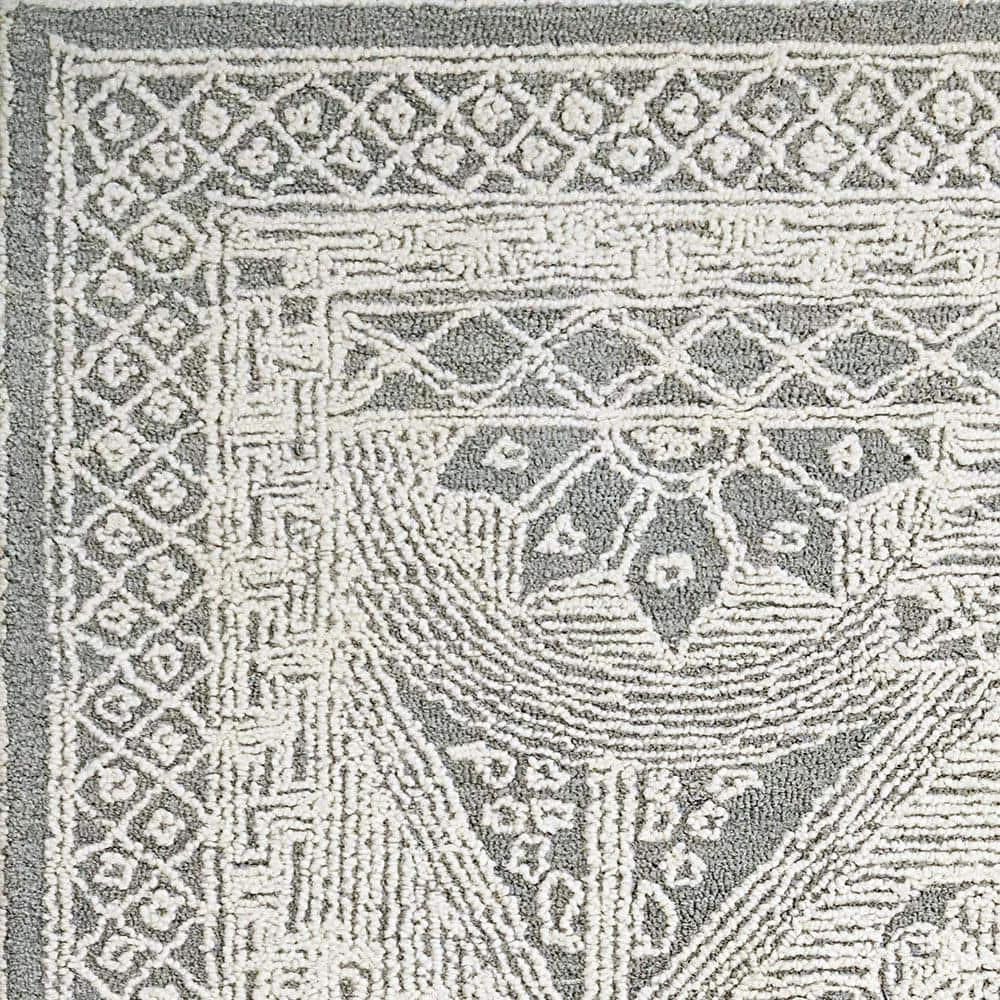 Darcy Ivory/Teal 2 ft. x 4 ft. Border Area Rug by Dynamic Rugs 6 Darcy Ivory/Teal 2 ft. x 4 ft. Border Area Rug by Dynamic Rugs - Image 6