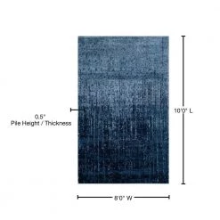 Retro Light Blue/Blue 8 ft. x 10 ft. Distressed Floral Area Rug by SAFAVIEH 14 Retro Light Blue/Blue 8 ft. x 10 ft. Distressed Floral Area Rug by SAFAVIEH -SAFAVIEH Shop light blue blue safavieh area rugs ret2770 6065 8 76 1000