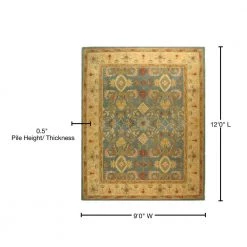 Anatolia Light Blue/Ivory 9 ft. x 12 ft. Floral Area Rug by SAFAVIEH 21 Anatolia Light Blue/Ivory 9 ft. x 12 ft. Floral Area Rug by SAFAVIEH -SAFAVIEH Shop light blue ivory safavieh area rugs an544d 9 76 1000