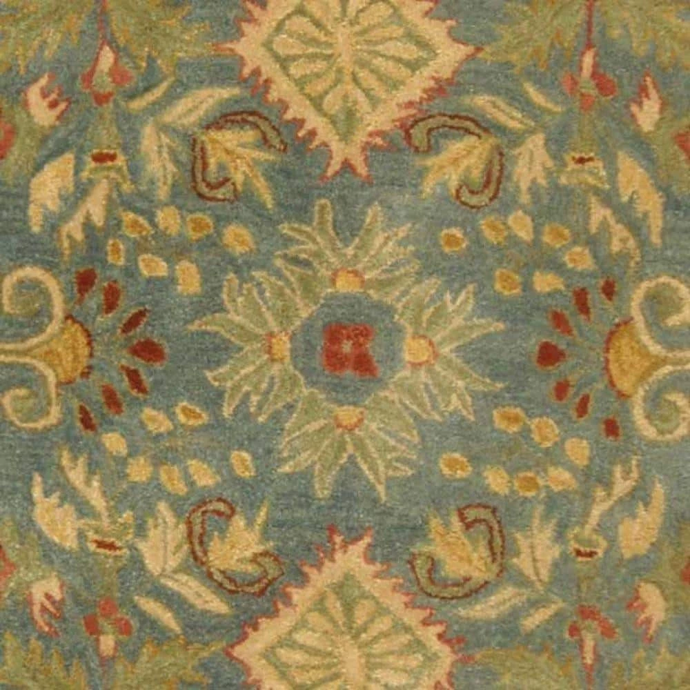 Anatolia Light Blue/Ivory 9 ft. x 12 ft. Floral Area Rug by SAFAVIEH 6 Anatolia Light Blue/Ivory 9 ft. x 12 ft. Floral Area Rug by SAFAVIEH - Image 6