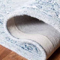 Micro-Loop Light Blue/Ivory 9 ft. x 12 ft. Border Area Rug by SAFAVIEH -SAFAVIEH Shop light blue ivory safavieh area rugs mlp504m 9 1f 1000