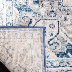 Brentwood Light Gray/Blue 9 ft. x 12 ft. Distressed Medallion Area Rug by SAFAVIEH -SAFAVIEH Shop light gray blue safavieh area rugs bnt851g 9 4f 1000