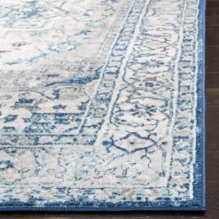 Brentwood Light Gray/Blue 9 ft. x 12 ft. Distressed Medallion Area Rug by SAFAVIEH -SAFAVIEH Shop light gray blue safavieh area rugs bnt851g 9 c3 1000