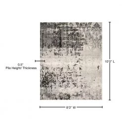 Retro Light Grey/Grey 8 ft. x 10 ft. Floral Area Rug by SAFAVIEH 14 Retro Light Grey/Grey 8 ft. x 10 ft. Floral Area Rug by SAFAVIEH -SAFAVIEH Shop light gray gray safavieh area rugs ret2139 7980 8 76 1000