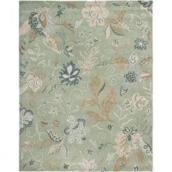 Jardin Light Green/Multi 8 ft. x 10 ft. Floral Area Rug by SAFAVIEH