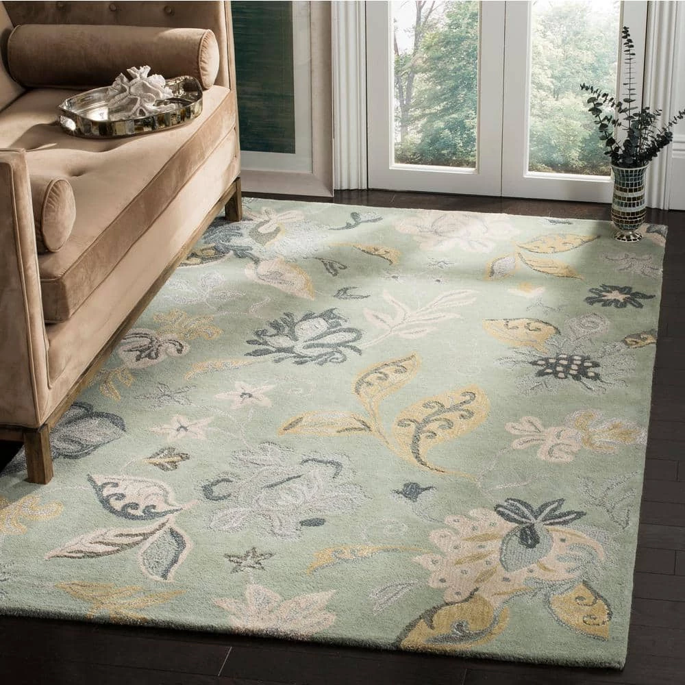 Jardin Light Green/Multi 8 ft. x 10 ft. Floral Area Rug by SAFAVIEH 2 Jardin Light Green/Multi 8 ft. x 10 ft. Floral Area Rug by SAFAVIEH - Image 2