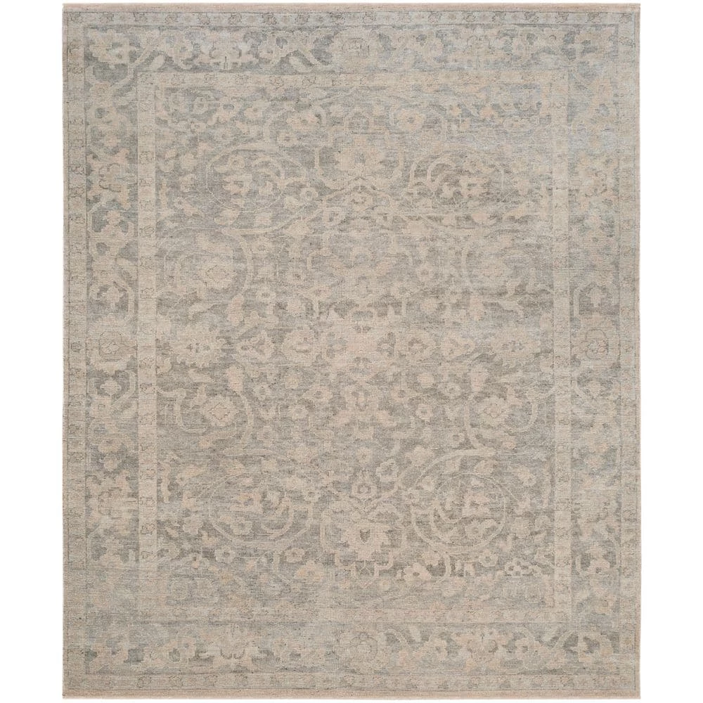 Izmir Light Grey/Light Mint 6 ft. x 9 ft. Border Floral Oriental Area Rug by SAFAVIEH 1 Izmir Light Grey/Light Mint 6 ft. x 9 ft. Border Floral Oriental Area Rug by SAFAVIEH