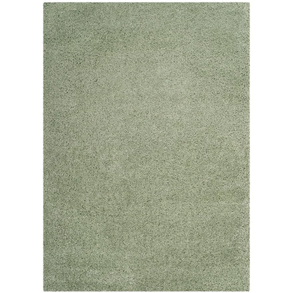 Laguna Shag Light Sage 8 ft. x 10 ft. Solid Area Rug by SAFAVIEH 1 Laguna Shag Light Sage 8 ft. x 10 ft. Solid Area Rug by SAFAVIEH
