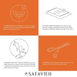 Natural Fiber Maize/Linen 8 ft. x 10 ft. Border Area Rug by SAFAVIEH -SAFAVIEH Shop maize linen safavieh area rugs nf141b 8 1d 1000