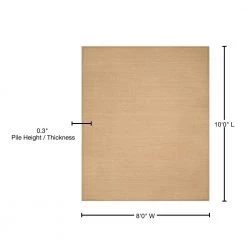 Natural Fiber Maize/Linen 8 ft. x 10 ft. Border Area Rug by SAFAVIEH -SAFAVIEH Shop maize linen safavieh area rugs nf141b 8 76 1000