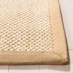 Natural Fiber Maize/Linen 8 ft. x 10 ft. Border Area Rug by SAFAVIEH -SAFAVIEH Shop maize linen safavieh area rugs nf141b 8 c3 1000