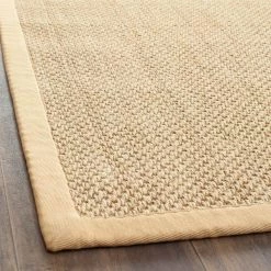 Natural Fiber Maize/Wheat 10 ft. x 10 ft. Square Border Area Rug by SAFAVIEH -SAFAVIEH Shop maize wheat safavieh area rugs nf443a 10sq 1d 1000