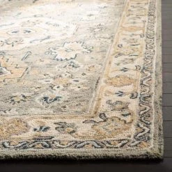 Aspen Moss/Ivory 7 ft. x 7 ft. Square Border Area Rug by SAFAVIEH -SAFAVIEH Shop moss ivory safavieh area rugs apn601w 7sq c3 1000