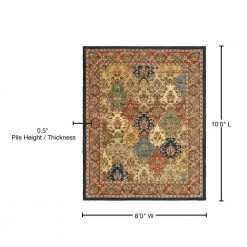 Heritage Multi/Burgundy 8 ft. x 10 ft. Border Area Rug by SAFAVIEH 17 Heritage Multi/Burgundy 8 ft. x 10 ft. Border Area Rug by SAFAVIEH -SAFAVIEH Shop multi burgundy safavieh area rugs hg911a 810 76 1000