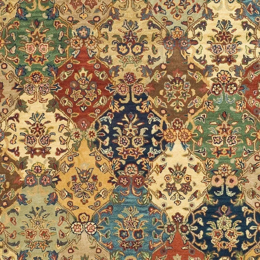 Heritage Multi/Burgundy 8 ft. x 10 ft. Border Area Rug by SAFAVIEH 6 Heritage Multi/Burgundy 8 ft. x 10 ft. Border Area Rug by SAFAVIEH - Image 6