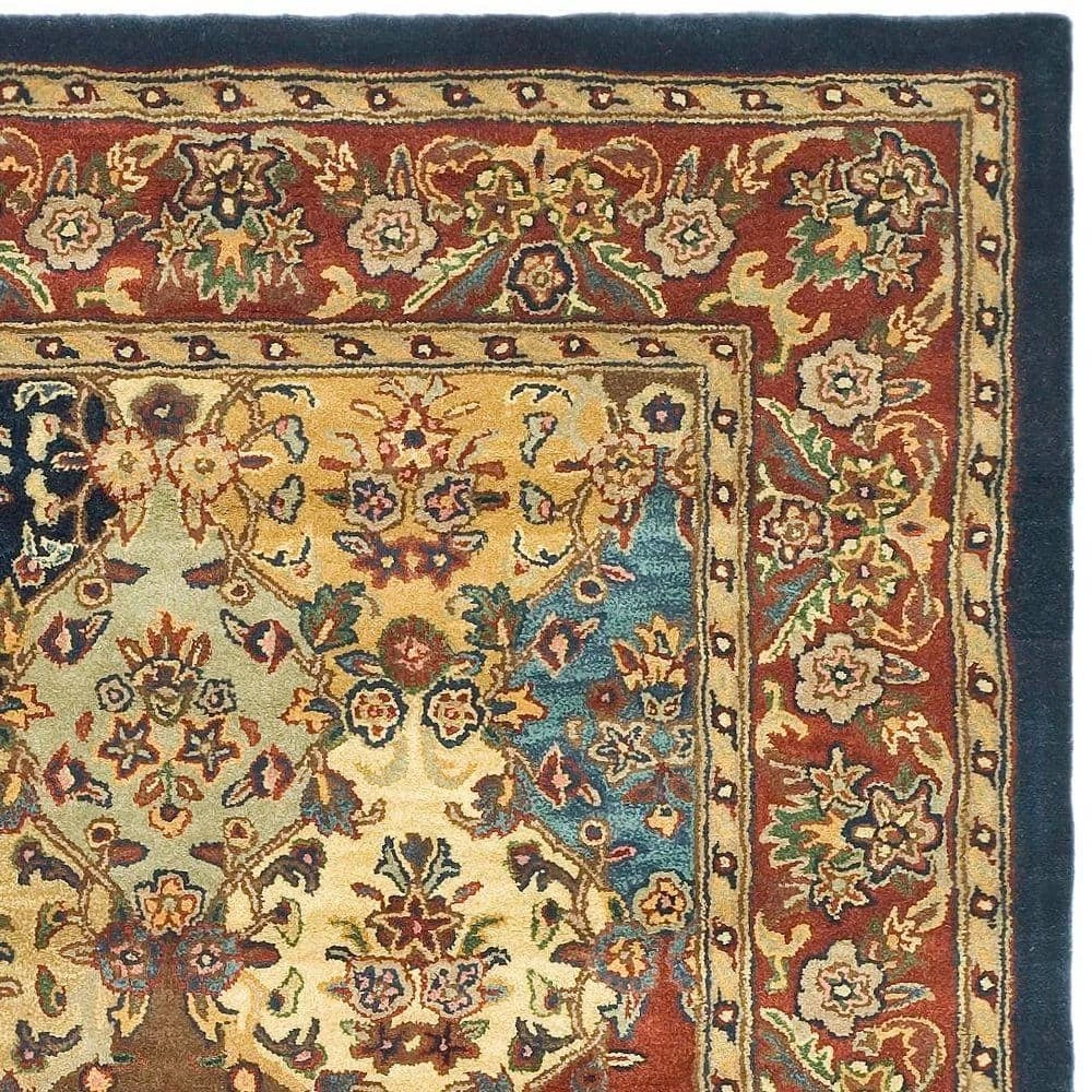 Heritage Multi/Burgundy 8 ft. x 10 ft. Border Area Rug by SAFAVIEH 7 Heritage Multi/Burgundy 8 ft. x 10 ft. Border Area Rug by SAFAVIEH - Image 7