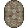 Ancient Garden Multi Panel 5 ft. x 8 ft. Oval Indoor Area Rug by Dynamic Rugs