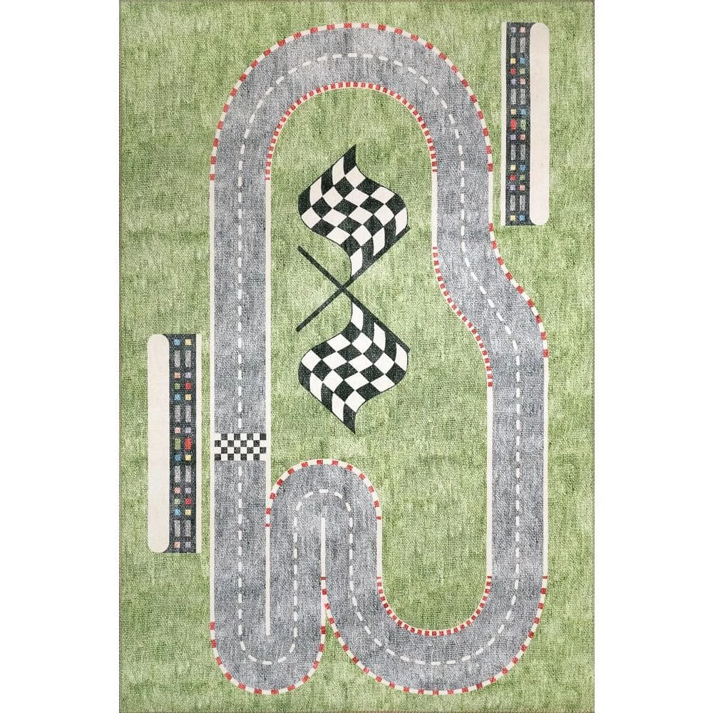 Kidz Multi 5 ft. x 7 ft. Children Polyester Area Rug by Dynamic Rugs 1 Kidz Multi 5 ft. x 7 ft. Children Polyester Area Rug by Dynamic Rugs