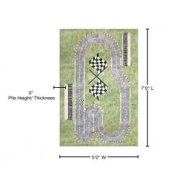 Kidz Multi 5 ft. x 7 ft. Children Polyester Area Rug by Dynamic Rugs 8 Kidz Multi 5 ft. x 7 ft. Children Polyester Area Rug by Dynamic Rugs -SAFAVIEH Shop multi dynamic rugs area rugs kz698086999 76 1000